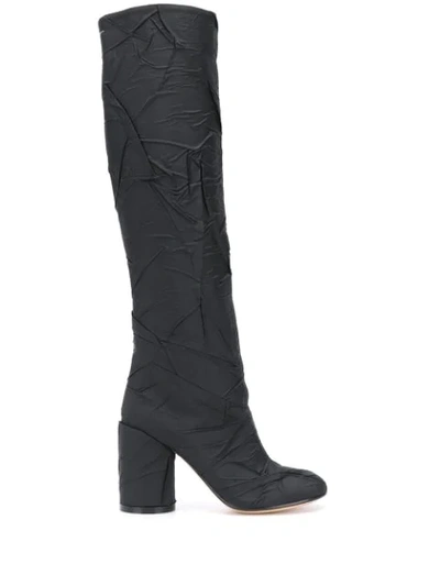 Mm6 Maison Margiela Black 'cylinder' High Boot