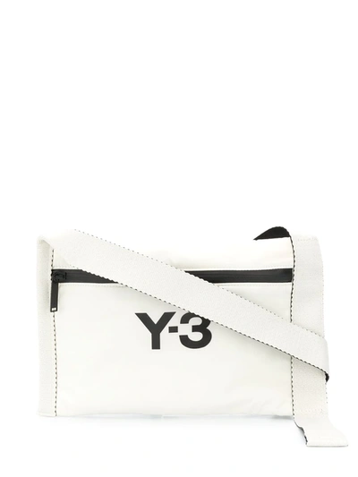 Y-3 Zipped Pouch Shoulder Bag In Neutrals