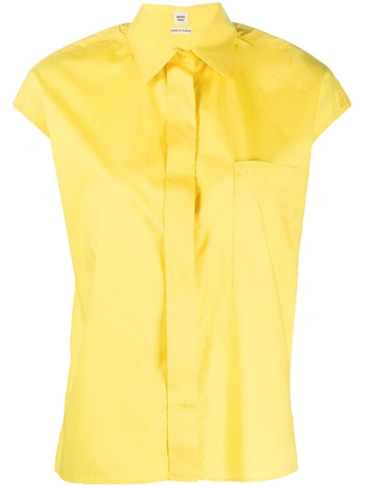 Pre-owned Hermes  Sleeveless Shirt In Yellow