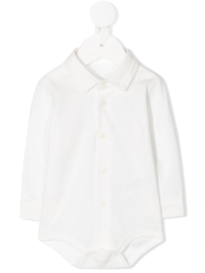 Il Gufo Buttoned Long-sleeved Body In White
