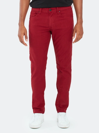 Hudson Blake Slim Straight Jeans In Red