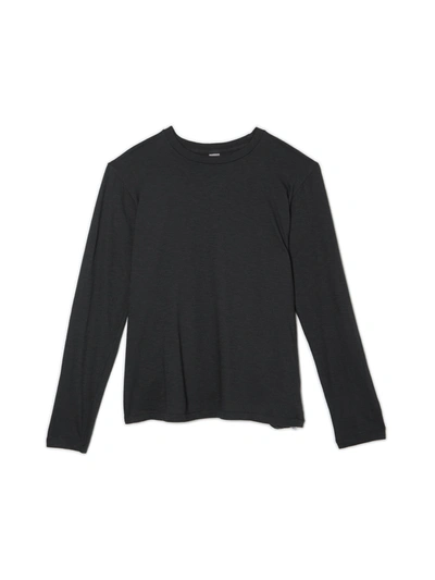 Velva Sheen Long Sleeve T-shirt In Black