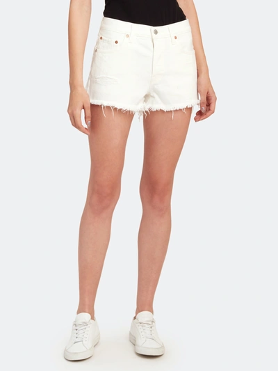 Levi's 501 High Rise Shorts In White