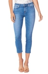 Paige Colette High Rise Crop Flare Jeans In Blue