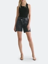 Agolde Criss Cross Upsized Short In Black