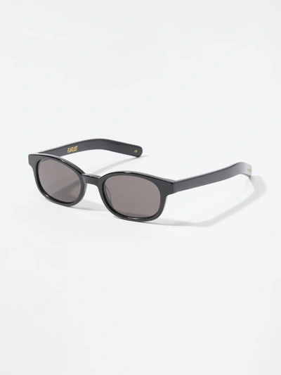 Flatlist Le Bucheron Oval Sunglasses In Black