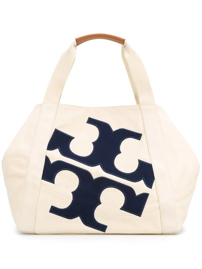 Tory Burch Beach Logo Tote | ModeSens