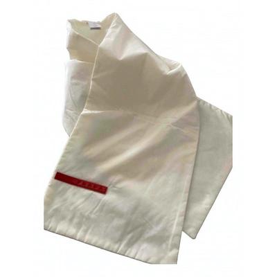 Pre-owned Prada White Scarf