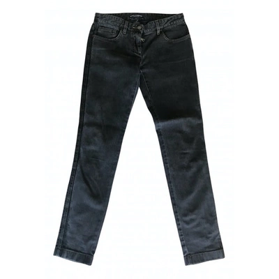 Pre-owned Dolce & Gabbana Anthracite Cotton - Elasthane Jeans