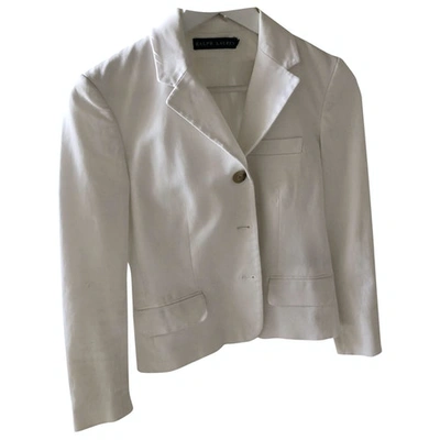 Pre-owned Ralph Lauren Short Vest In White