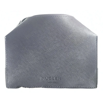 Pre-owned Mugler Purse In Navy