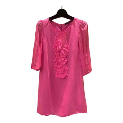 Pre-owned Tibi Mini Dress In Pink