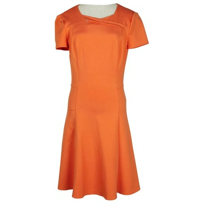 Pre-owned Halston Heritage Mini Dress In Orange