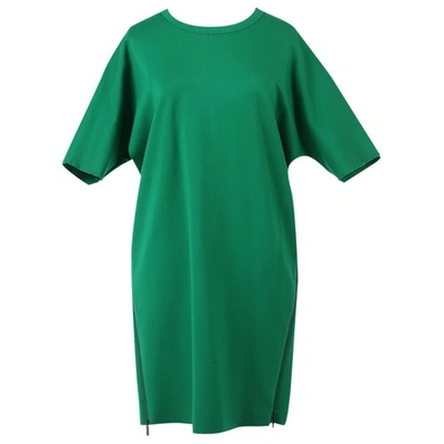 Pre-owned Calvin Klein Mini Dress In Green
