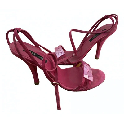 Pre-owned Sergio Rossi Leather Sandal In Pink