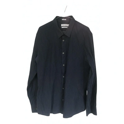 Pre-owned Calvin Klein Shirt In Navy