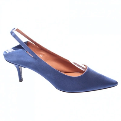 Pre-owned Vetements Leather Heels In Blue