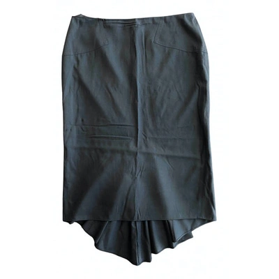 Pre-owned Blumarine Wool Mid-length Skirt In Black