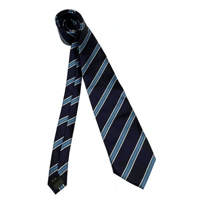 Pre-owned Pierre Cardin Tie In Blue