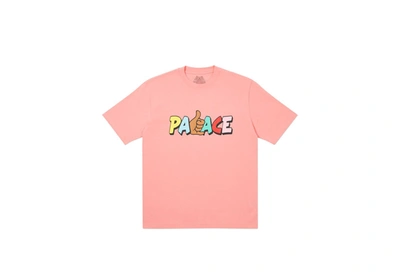 Pre-owned Palace  Shitfaced Shaka T-shirt Pink