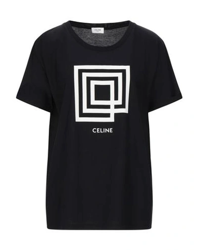 Celine T-shirt In Black