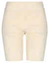Jil Sander Woman Shorts & Bermuda Shorts Beige Size 2 Lambskin