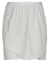 Rick Owens Woman Shorts & Bermuda Shorts Light Grey Size 6 Silk