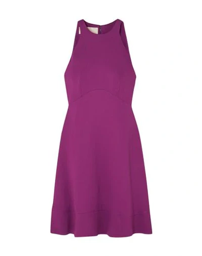 Antonio Berardi Stretch-crepe Mini Dress In Purple