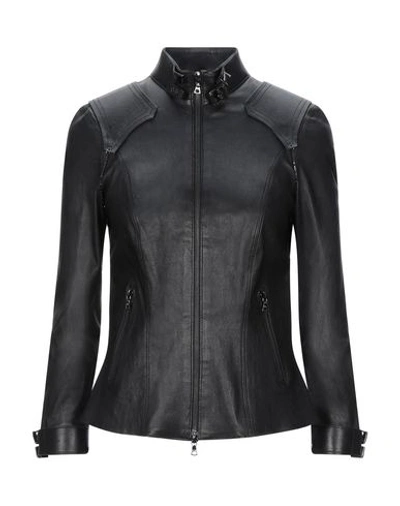 Aphero Leather Jacket In Black