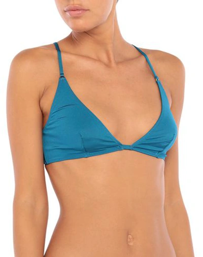 Stella Mccartney Bikini Tops In Pastel Blue