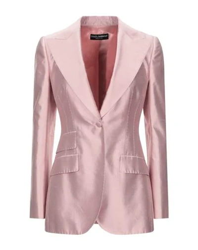 Dolce & Gabbana Sartorial Jacket In Pastel Pink