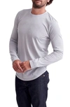 Goodlife Triblend Scallop Long Sleeve T-shirt In Quarry