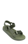 Melissa Papete Rider Sandal In Moss Green