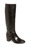 Madewell The Carlotta Tall Boot In True Black Leather