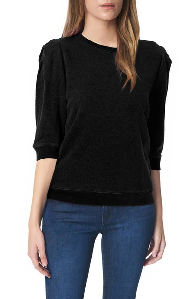 Joe's Puff Sleeve Sweatshirt In Black