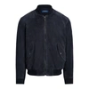 Ralph Lauren Suede Bomber Jacket In Collection Navy