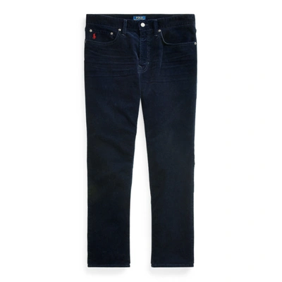 Ralph Lauren Slim Straight Corduroy Pant In Hunter Navy