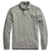 Polo Ralph Lauren Mesh Long-sleeve Polo Shirt In Canterbury Heather