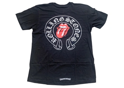 Pre-owned Chrome Hearts  Rolling Stones T-shirt Black