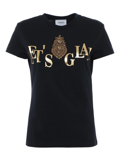 Dondup Lets Glam T-shirt In Black
