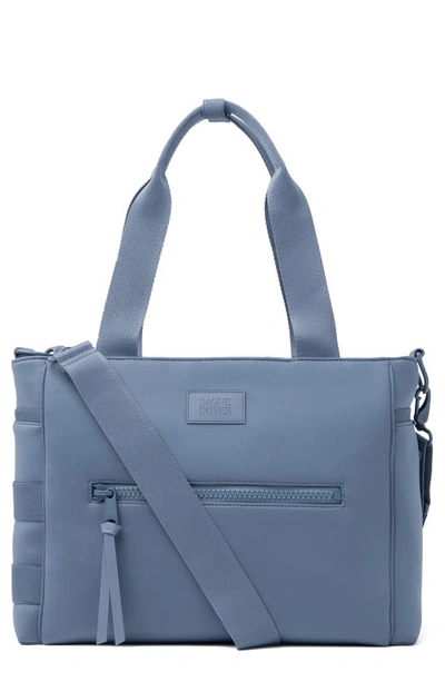 Dagne Dover Babies' Large Wade Diaper Tote In Ash Blue