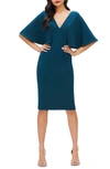 louisa butterfly sleeve cocktail dress dress the population Dress The Population Louisa Butterfly Sleeve Open Back Cocktail Dress XS  NWT