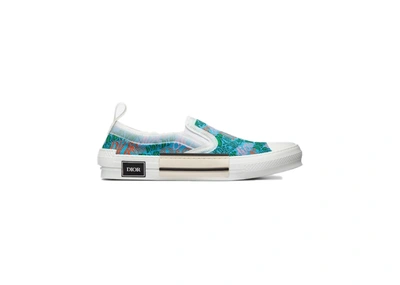 Pre-owned Dior  And Shawn B23 Slip On Jacquard Mesh In Multicolor