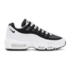 Nike Black & White Air Max 95 Essential Sneakers In White/ Black