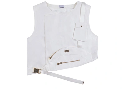 Pre-owned Team Wang Ipo Vest White/gold