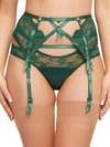 Dita Von Teese Madame X Garter Belt In Juniper