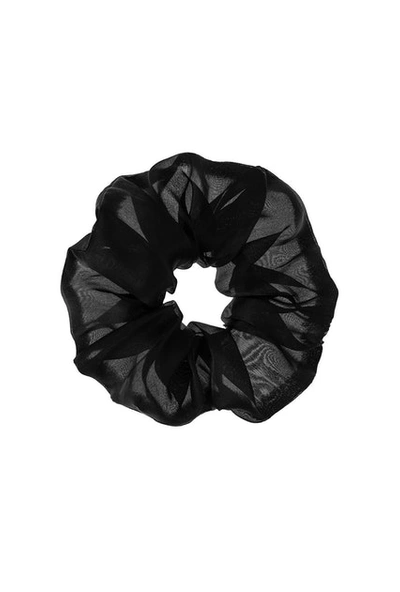 Moye Oversized Organza Scrunchie - Luna In Black