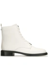 Sam Edelman Women's Nina Lace Up Booties In Bright White