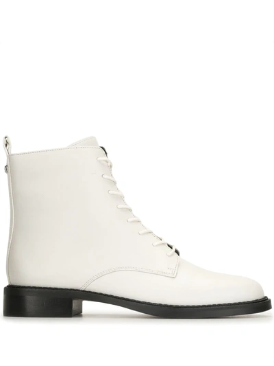 Sam Edelman Women's Nina Lace Up Booties In White