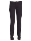 Paige Transcend Leggy Extra-long Ultra-skinny Jeans In Black Shadow